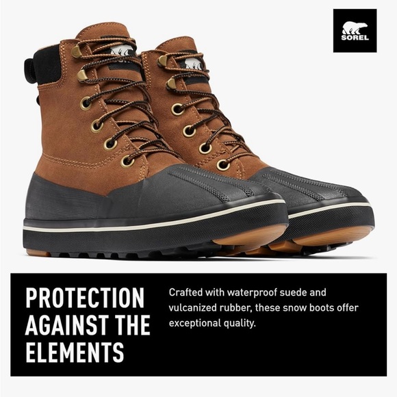 Sorel Men’s Cheyanne Metro II Boot WP NIB Velvet Tan/ Black main image 4